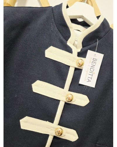 Chaqueta Militar Alamares / Azul Marino