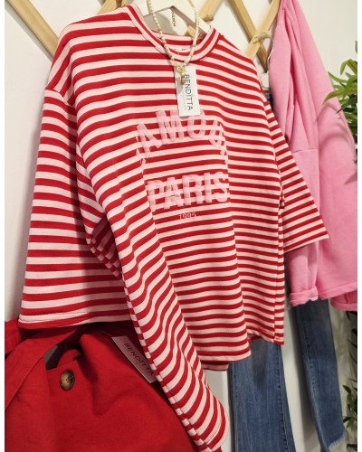 Sudadera Rayas / L'Amour Rojo