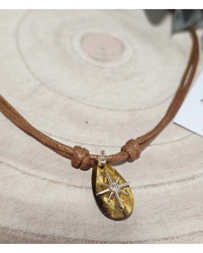 Collar Cordón / Camel Estrella