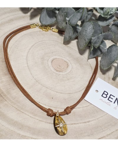 Collar Cordón / Camel Estrella