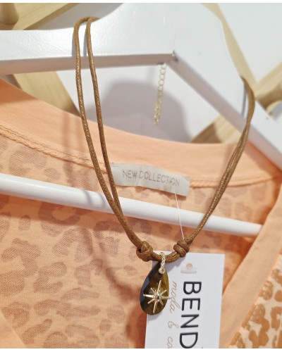 Collar Cordón / Camel Estrella