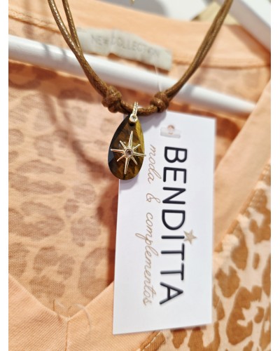 Collar Cordón / Camel Estrella