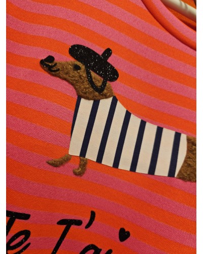 Camiseta Teckel / París Naranja