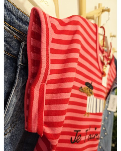 Camiseta Teckel / París Rojo