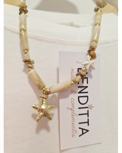 Collar Estrellas Tostado