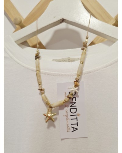 Collar Estrellas Tostado