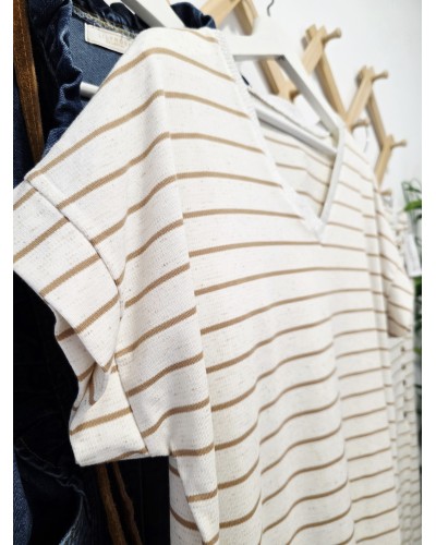 Conjunto Rayas Camel