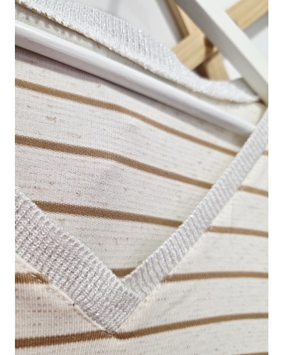 Conjunto Rayas Camel