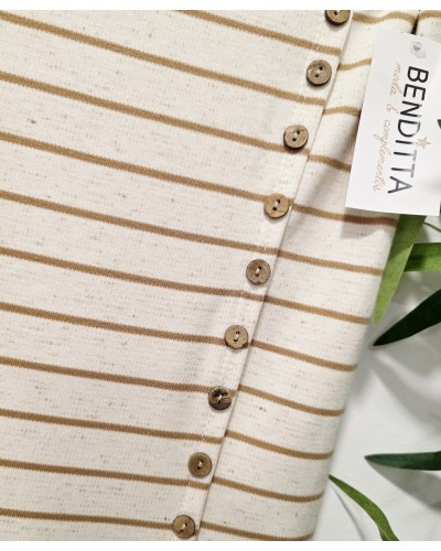 Conjunto Rayas Camel