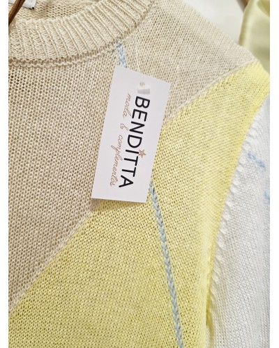 Jersey Fino Rombos / Amarillo