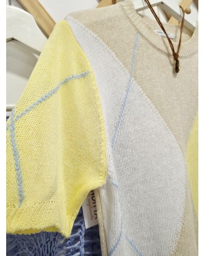 Jersey Fino Rombos / Amarillo