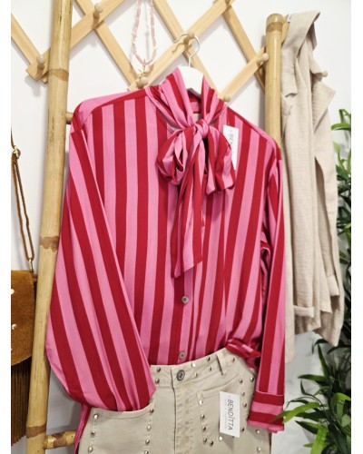 Blusa Lazo / Rayas Rojo