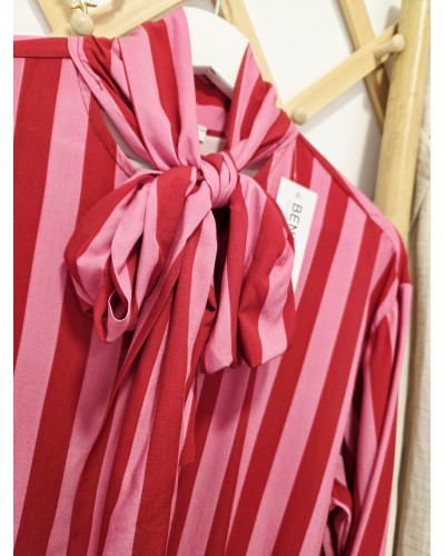 Blusa Lazo / Rayas Rojo