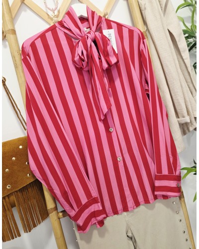 Blusa Lazo / Rayas Rojo