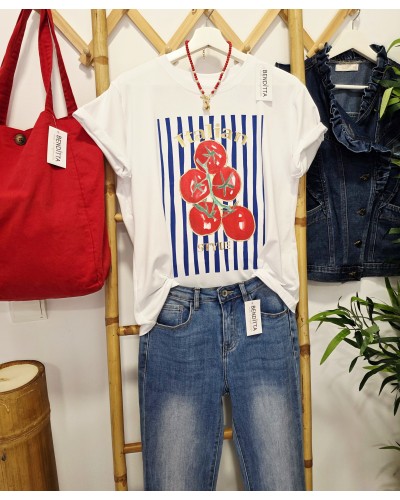 Camiseta Tomates / Italian Azul