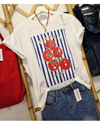 Camiseta Tomates / Italian Azul