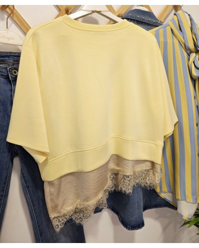 Sudadera Bajo Lencero / Amarillo