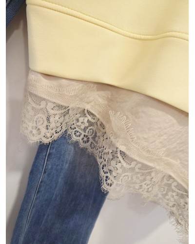 Sudadera Bajo Lencero / Amarillo