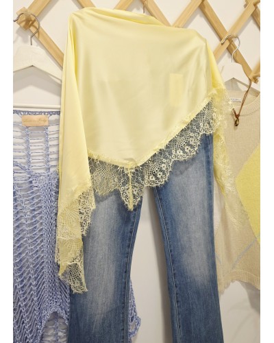 Pañuelo Lencero / Puntilla Amarillo