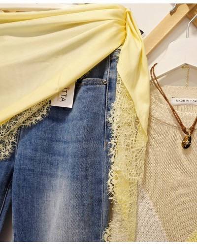 Pañuelo Lencero / Puntilla Amarillo