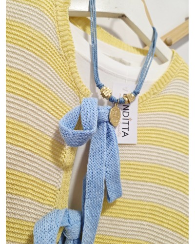 Cardigan Rayas / Lazada Amarillo