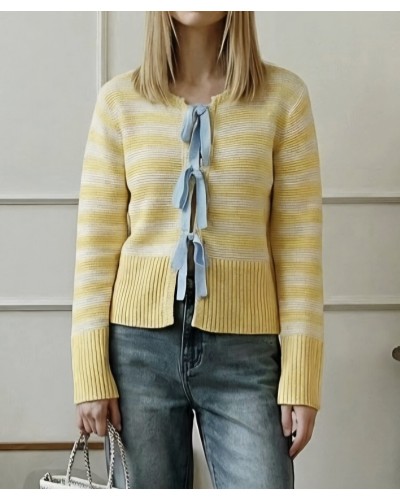 Cardigan Rayas / Lazada Amarillo