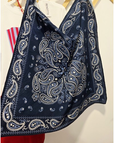 Pañuelo Bandana Azul Marino