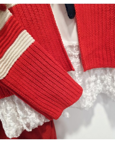 Cardigan Rayas / Lazada Rojo
