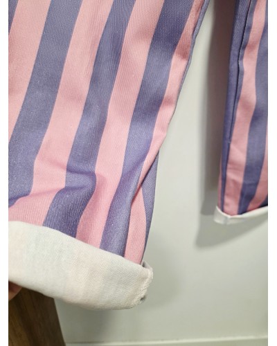 Jeans Barrel / Rayas Rosa