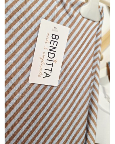 Falda Volante Celeste / Camel