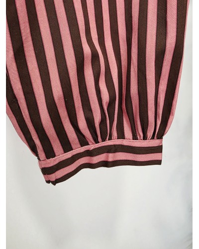 Pantalón Rayas Rosa / Chocolate