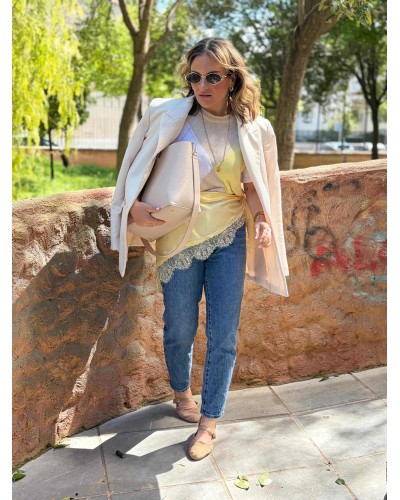 Pañuelo Lencero / Puntilla Amarillo