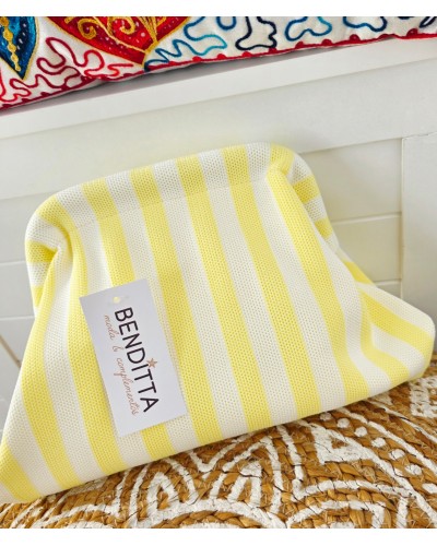 Bolso Cierre / Rayas Amarillo