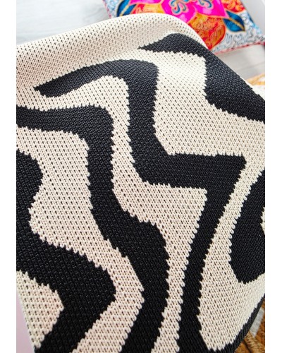 Bolso Cierre / Geométrico Negro