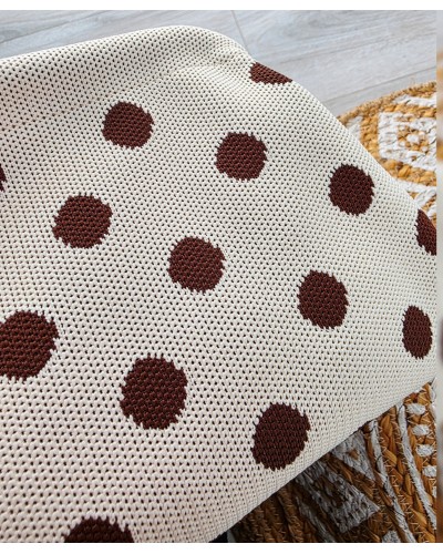 Bolso Cierre / Lunares Crudo