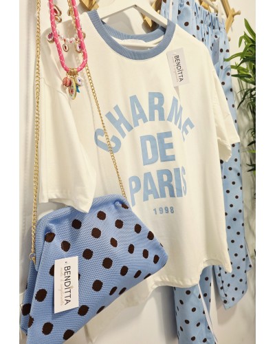 Camiseta Charme París Azul