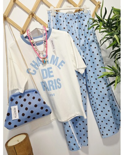 Camiseta Charme París Azul