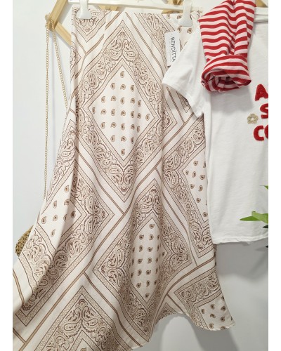 Falda Bandana Beige