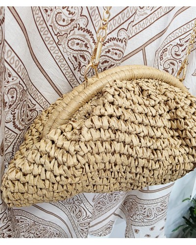 Bolso Cierre / Rafia