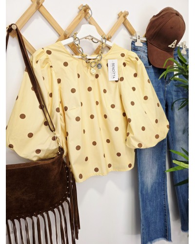 Blusa Lunares / Lazada Amarillo