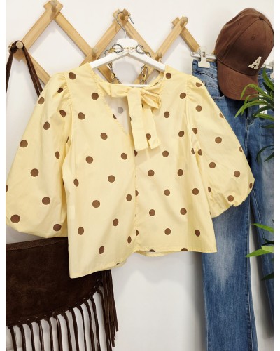 Blusa Lunares / Lazada Amarillo