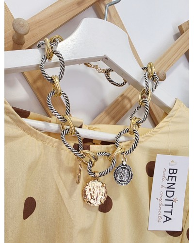 Collar Eslabones Bicolor