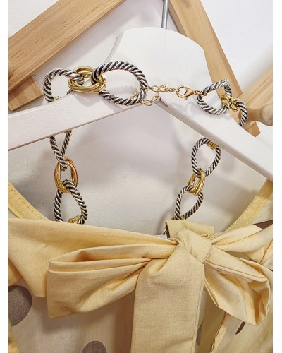 Collar Eslabones Bicolor