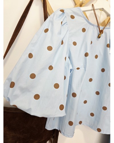 Blusa Lunares / Lazada Azul