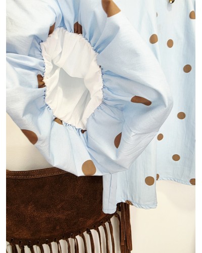 Blusa Lunares / Lazada Azul