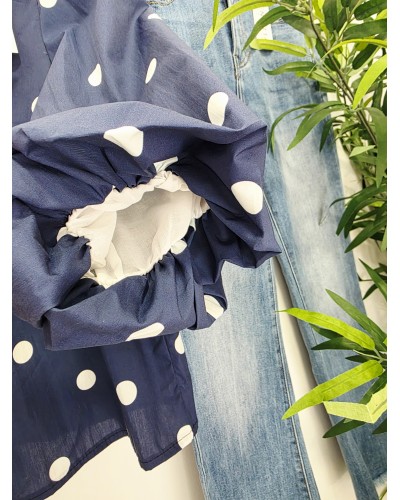 Blusa Lunares / Lazada Marino