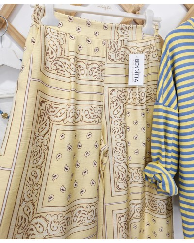 Pantalón Bandana Amarillo