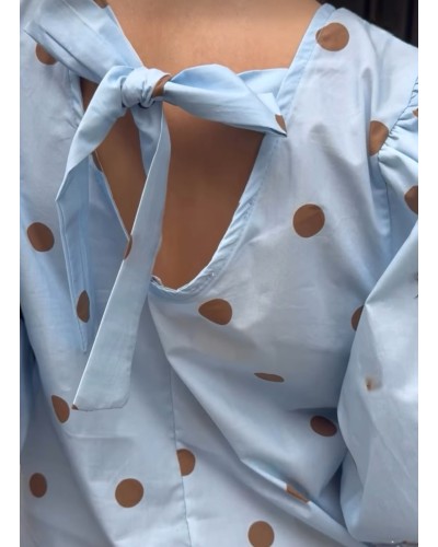 Blusa Lunares / Lazada Azul