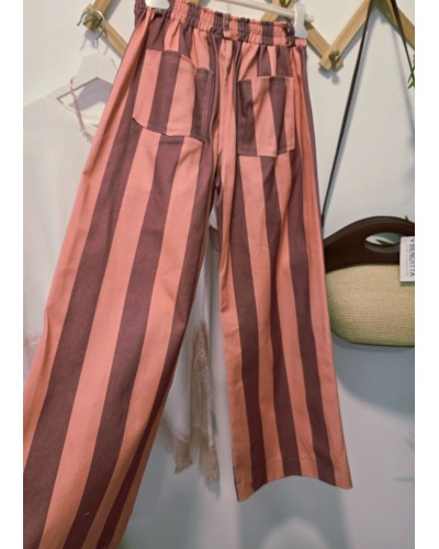 Jeans Bolsillos / Rayas Rosa