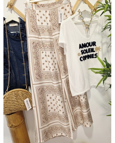 Pantalón Bandana Tostado